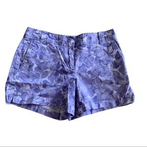 New York & Company Floral Purple Casual Shorts